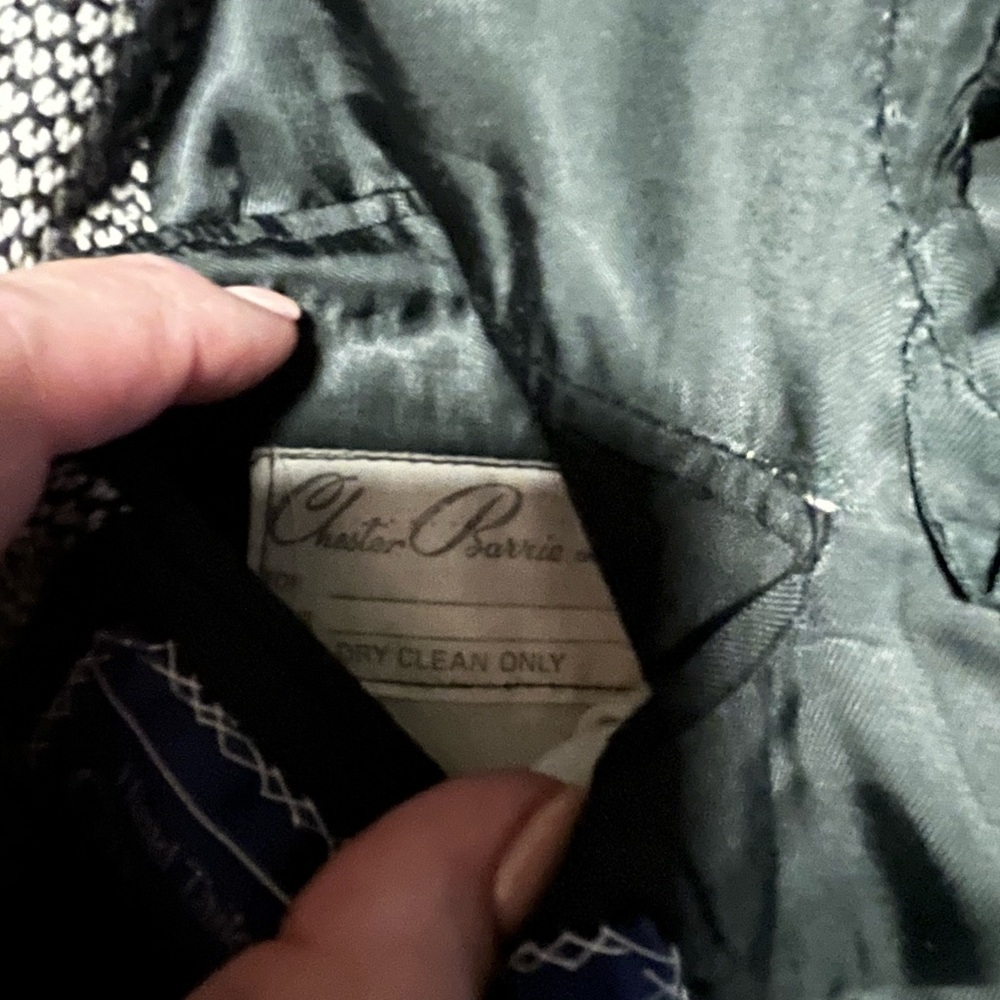 🤑3 for $12 🤑BARGAIN ALERT! $5 Vintage Men's Black and White Tweed Blazer - Picture 11 of 14